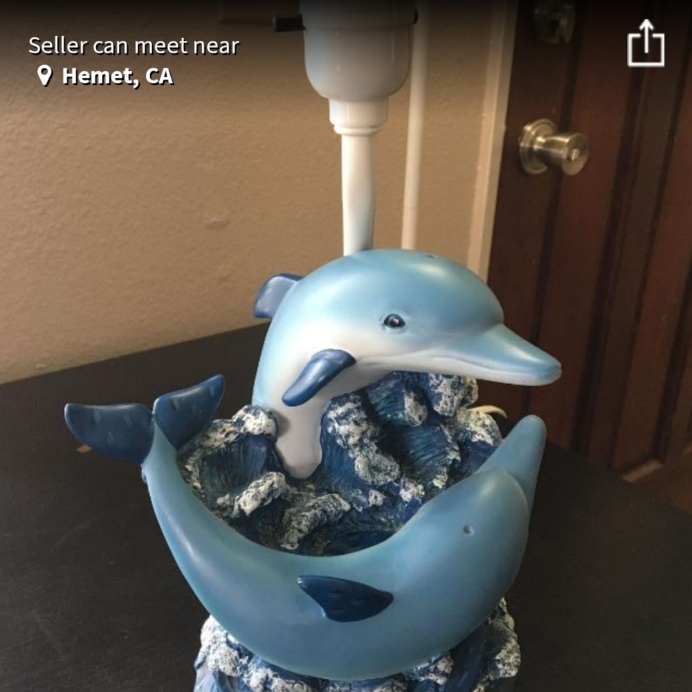 ISO Early 2000s dolphin lamp